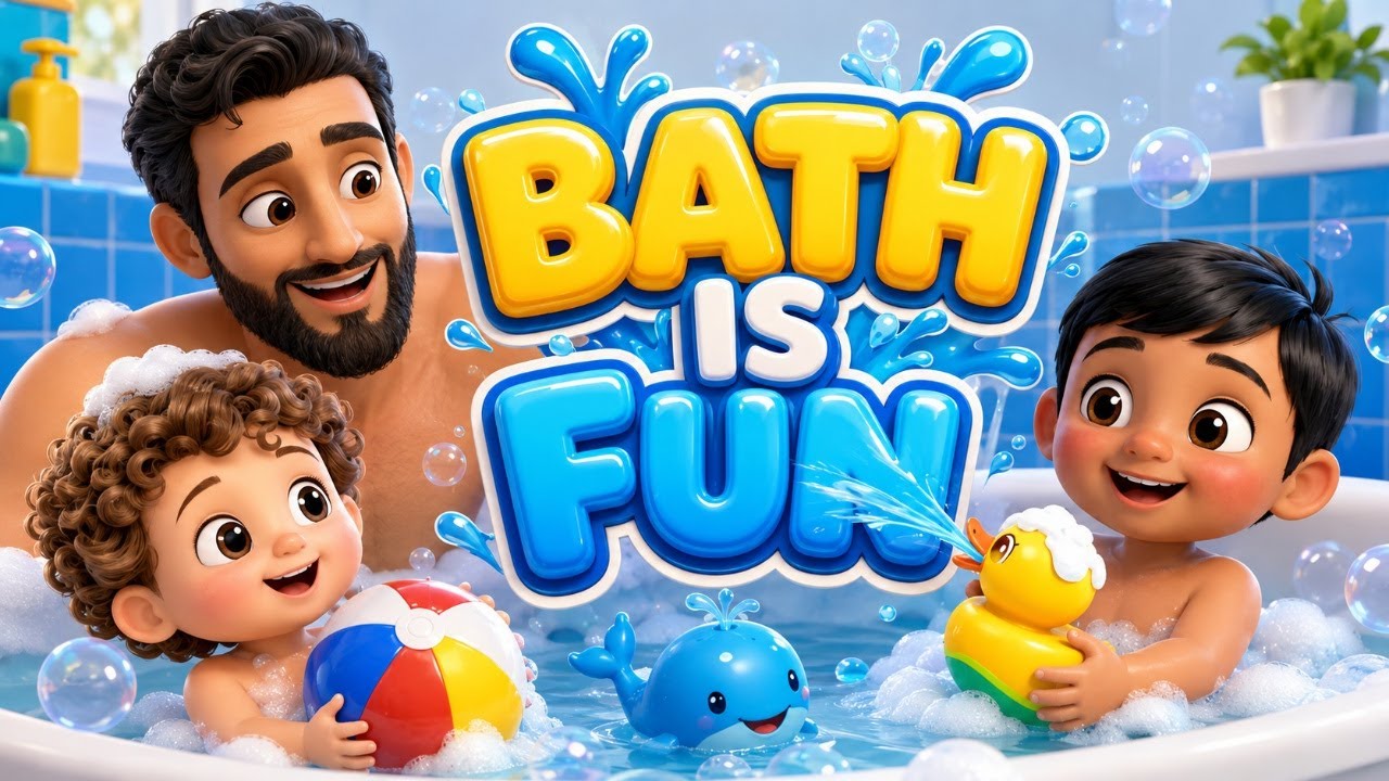 Bath Is Fun | Bath Song for Kids |  Islamic Nursery Rhymes for Muslim Kids