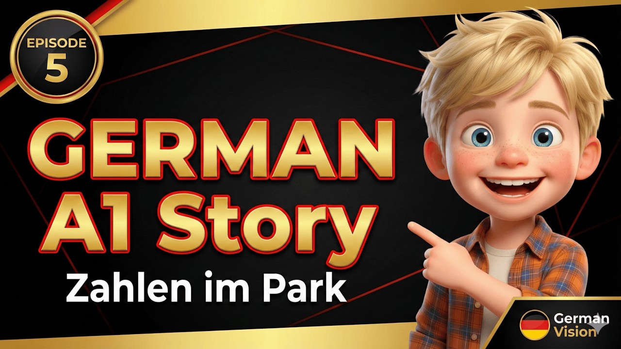 Learn German Numbers: Counting in the Park | A1 German Listening Practice (Story 5)