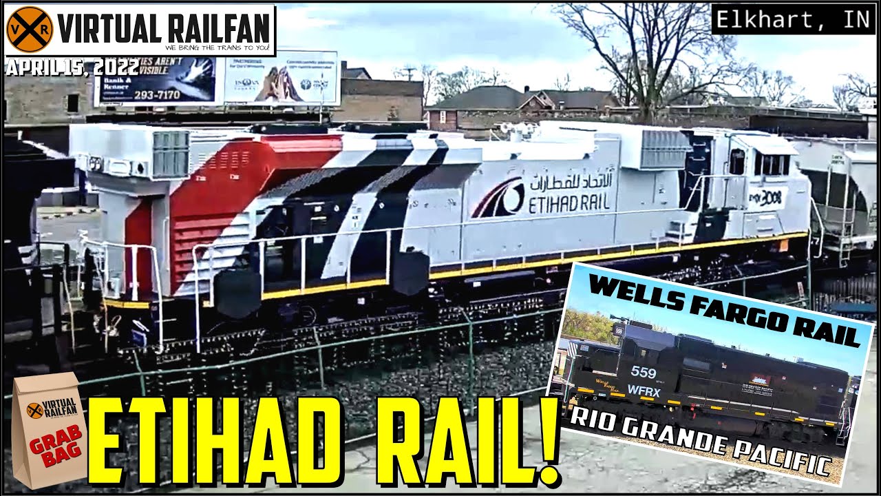 ETIHAD & WELLS FARGO ENGINES!  SAFETY TRAINING CARS, BEAUTIFUL PRIVATE CARS & MUCH MORE!  4/15/2022