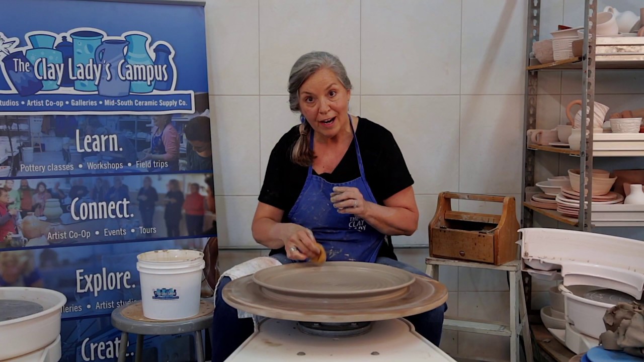 How to make a Thrown Slab Platter with The Clay Lady