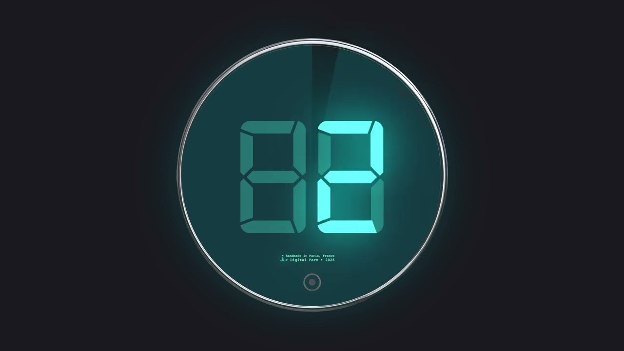 1 Minute Countdown Loop &ndash; Minimal Design - interval timer