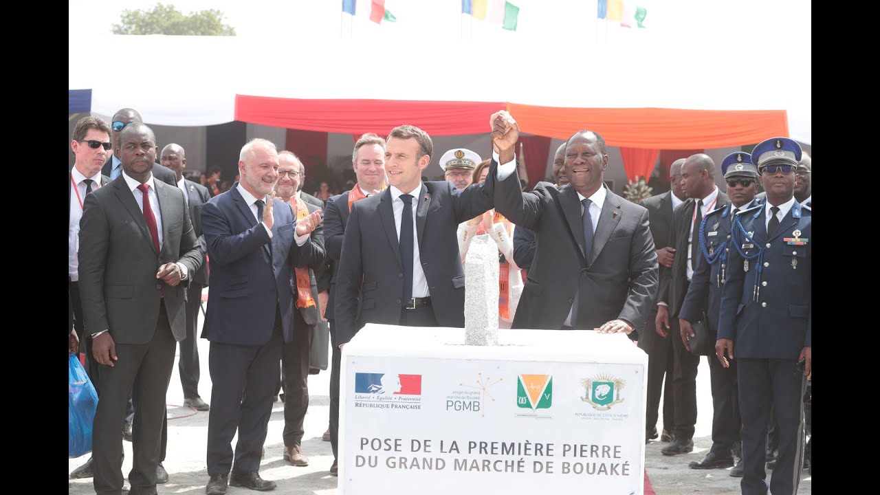 Visite du Président Emmanuel MACRON à Bouaké