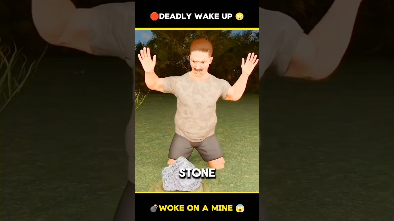 He Woke Up on a Landmine 😱💣” 