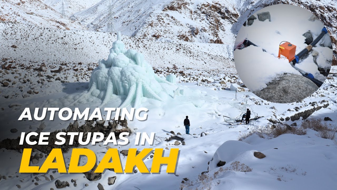 Automating Ice Stupa Creation in Ladakh.