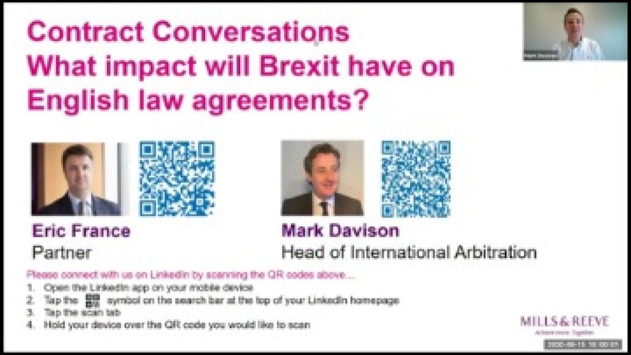 Contract  Conversations: What impact will Brexit have on English law agreements?