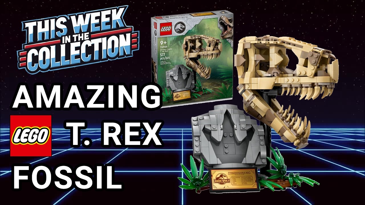 LEGO Jurassic World T. rex Skull 76964 Build & Review | Dinosaur Fossils #lego #jurassicworld #trex