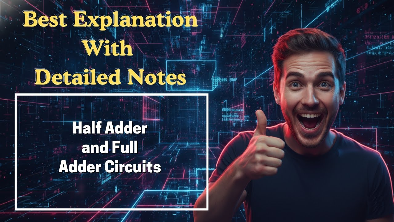 [287] Half Adder and Full Adder Circuits (Digital Logic & Design)