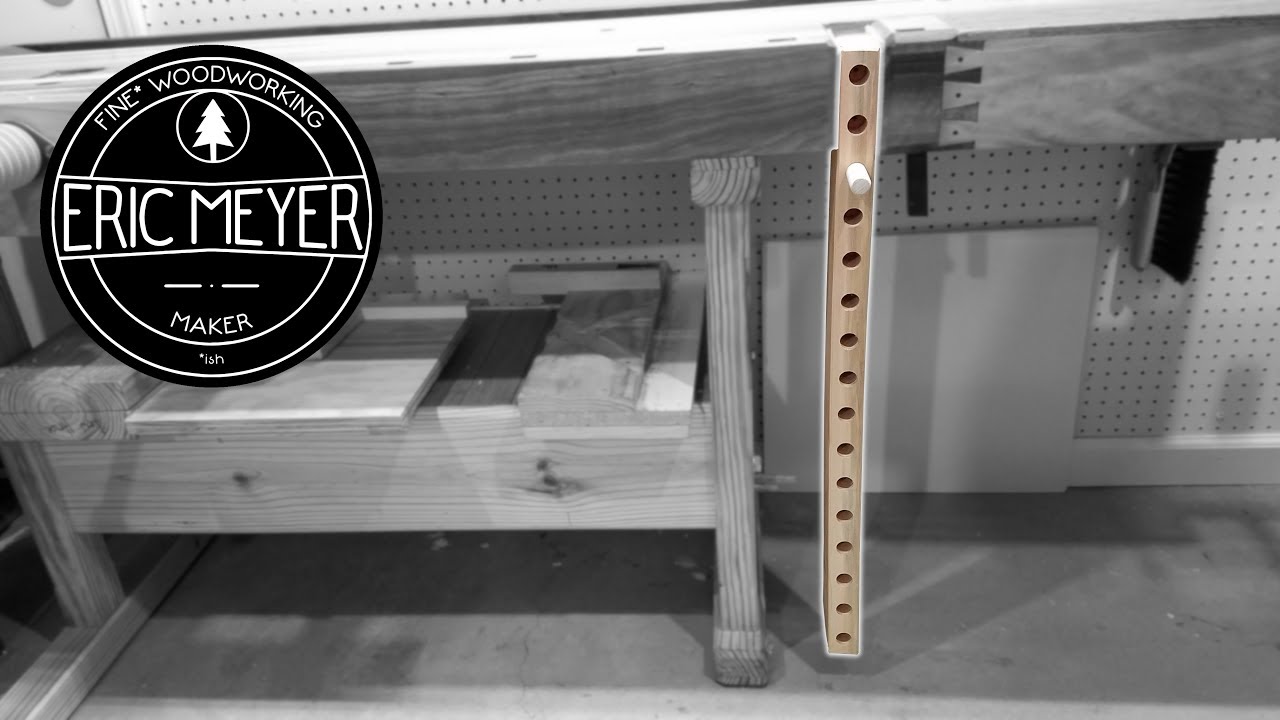 Building Tage Frid's Workbench Deadman Using Only Hand Tools
