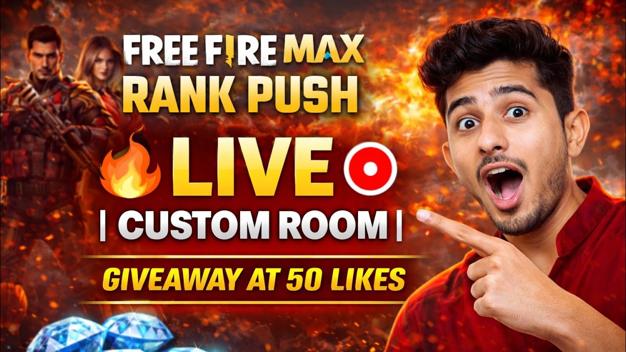 👉 FREE FIRE MAX LIVE GIVEWAY AND PLAY WITH CUTE GIRL 😍 | OP GAMEPLAY #freefirelive