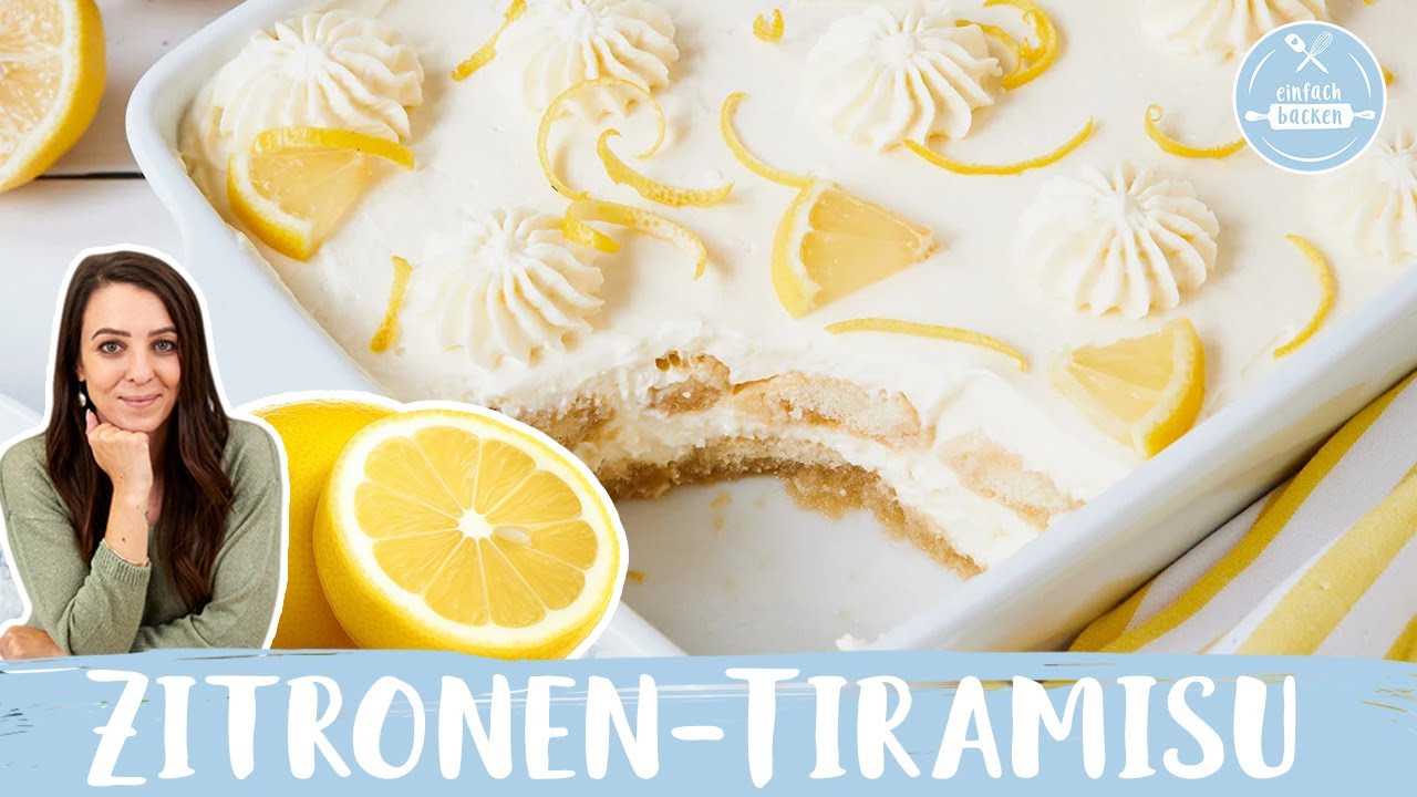 Zitronen-Tiramisu 🍋🍰 | so frisch & lecker | ohne Ei | Einfach Backen