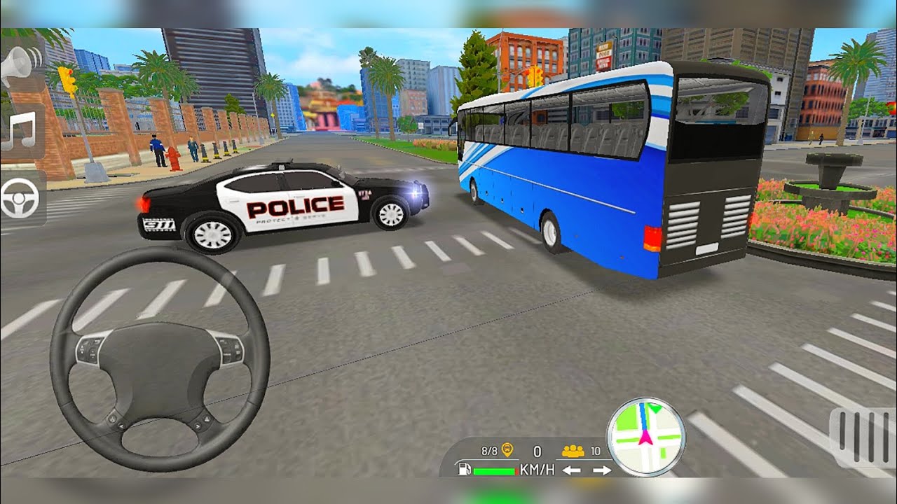 Bus Vs Police 🤯 Bus Simulator Gameplay ||