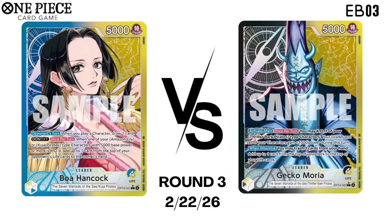 Boa Hancock VS Gecko Moria EB03 Locals OPTCG 2/22/26