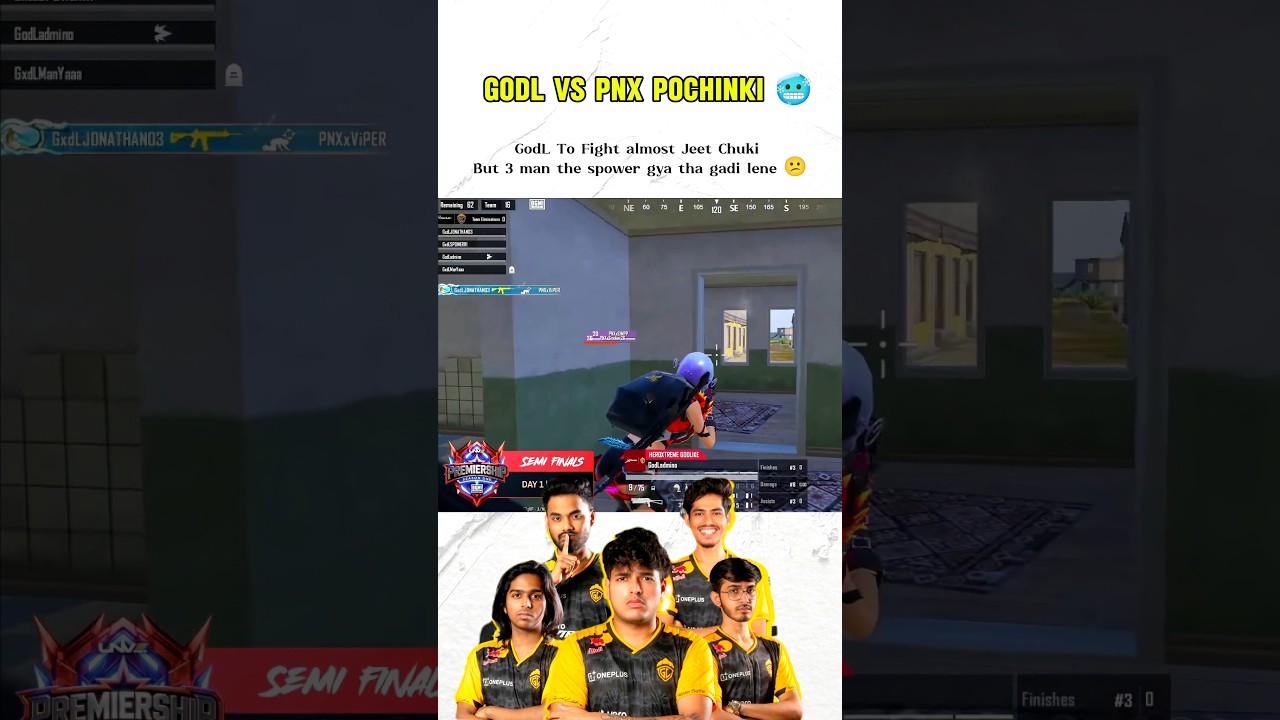 GodL vs Pnx ! IMO-3v2 Thi situation Mino ko solo push Krna tha #jonathangaming #godlike #bgis2026