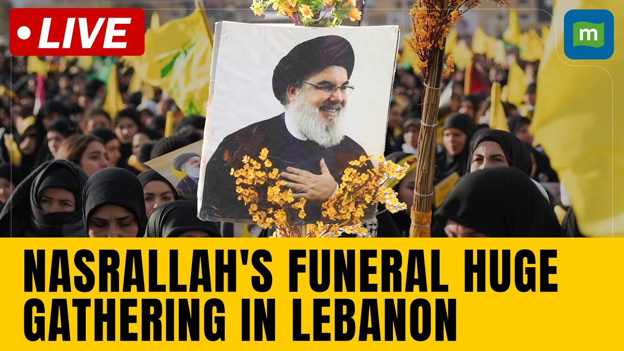 LIVE | Hassan Nasrallah Funeral LIVE | Lebanon's Hezbollah Bury Nasrallah In Mass Funeral | N18G