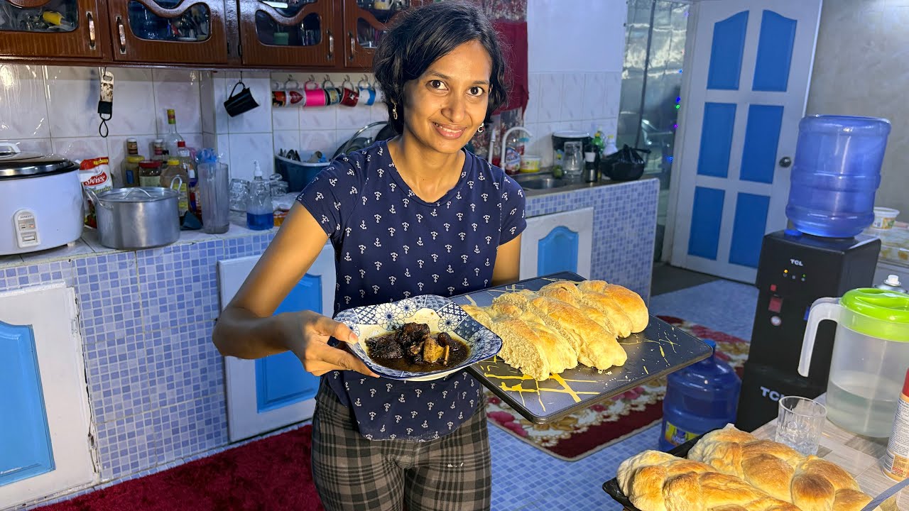  MUTTON PEPPER POT AND FLUFFY PLAIT BREAD | CHRISTMAS EVE 🇬🇾 #cooking #vlog #fyp 
