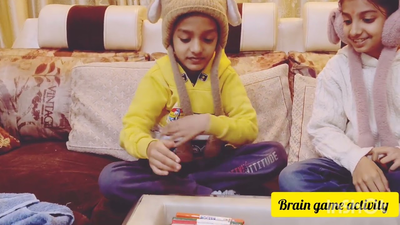 Brain Game for Kids 🧠 | Finger Control Challenge Vanya & Shresth ⭐