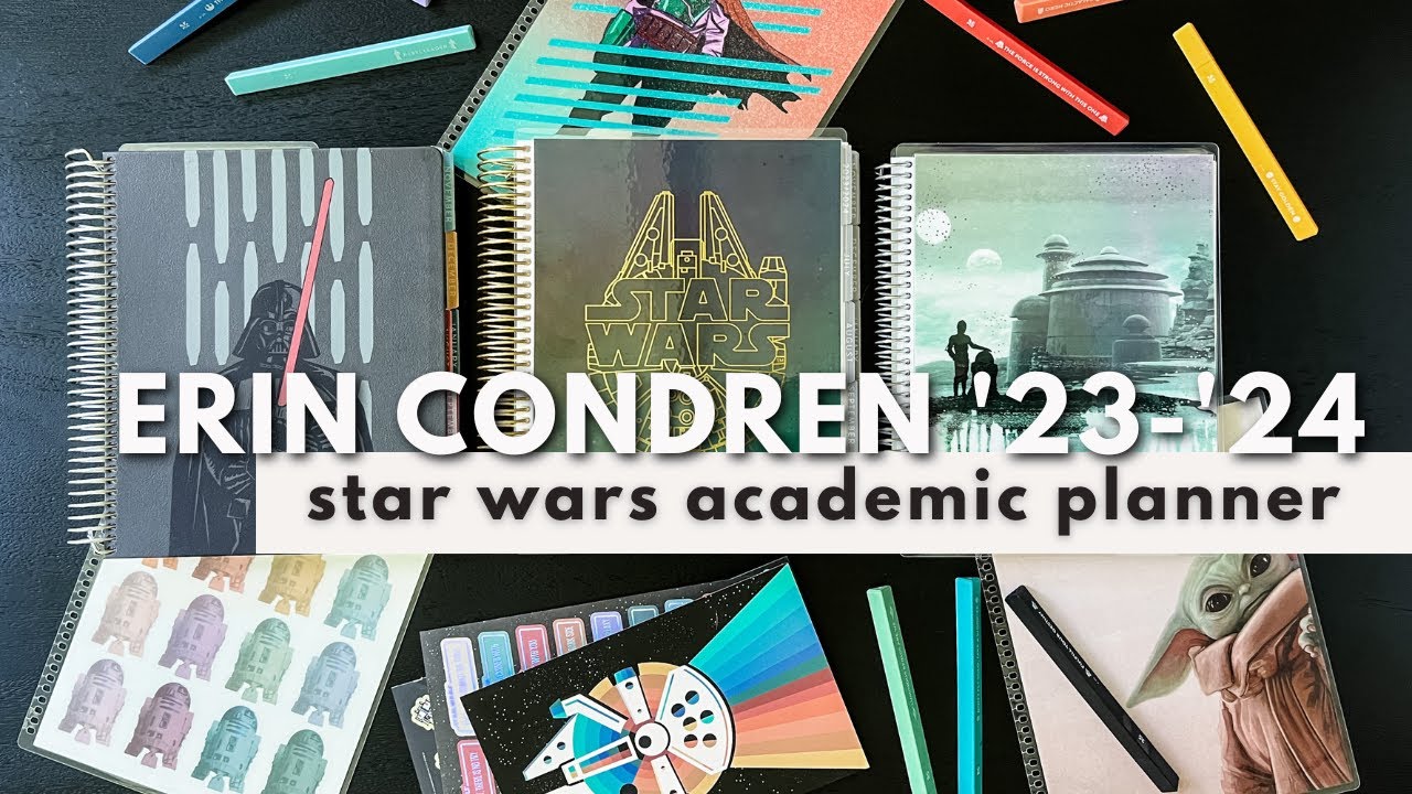 ERIN CONDREN ACADEMIC PLANNER + STAR WARS | Compare LifePlanner & Academic '23 Back To School Launch