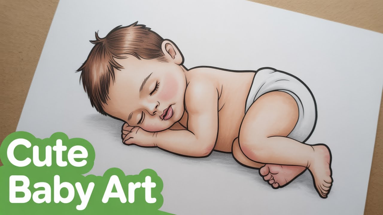 Draw This Sleeping Bear in 5 Minutes | Beginner Drawing Tutorial