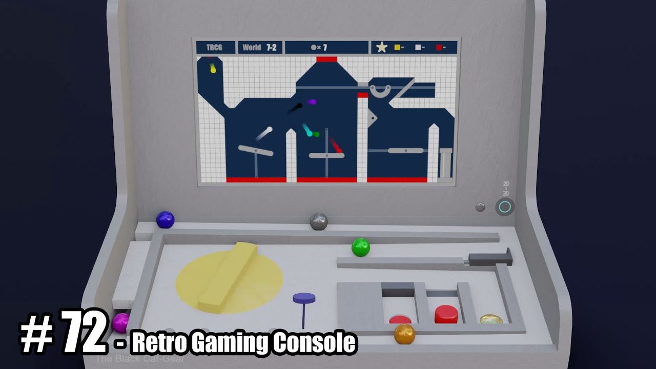 Retro Gaming Console - Algodoo / 3D Marble Race