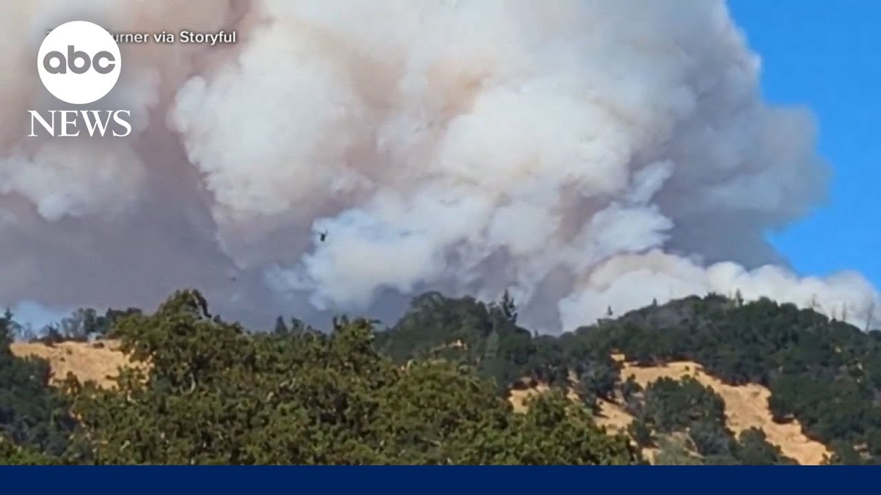 Dangerous heat in the West as Napa County fire forces evacuations
