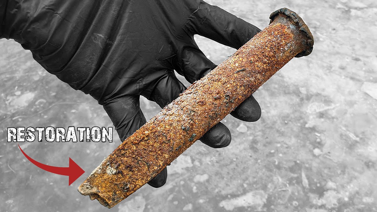 Abandoned Vintage Rail Road Spike Chisel Restoration