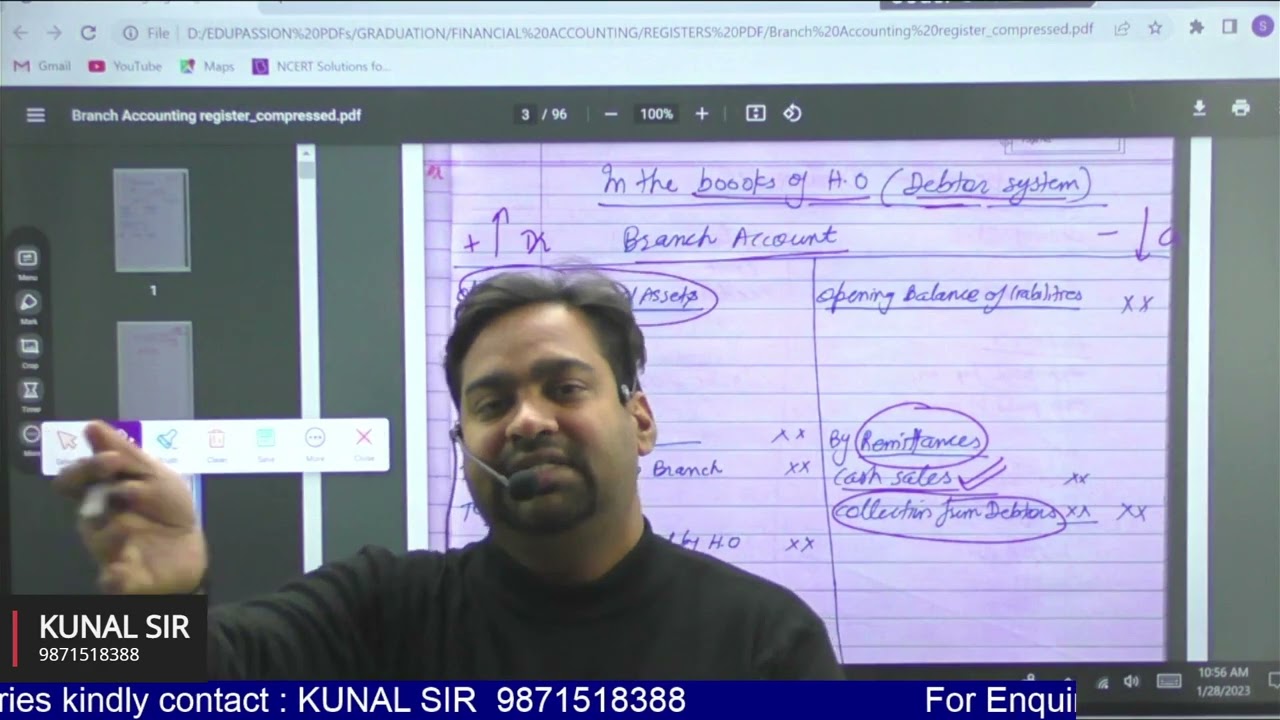 BRANCH ACCOUNTING , PART 1, BCOM(H)