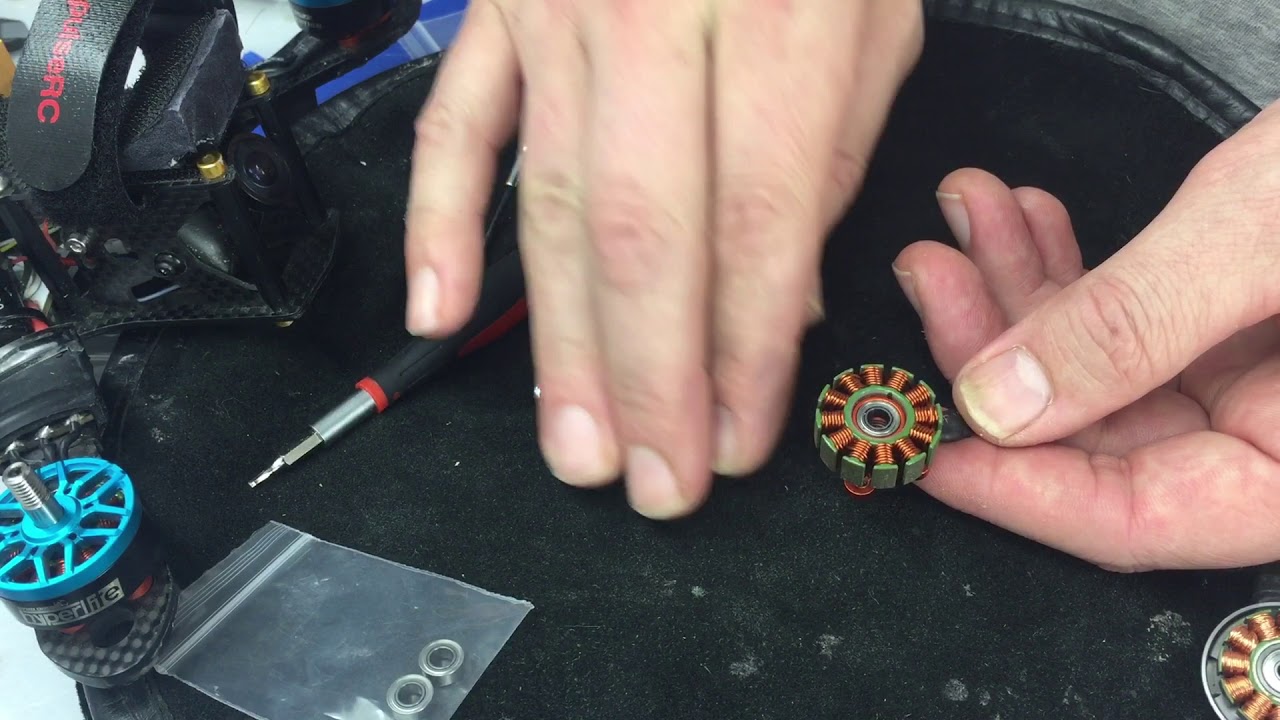 How to replace bearings in an FPV / Drone electric Motor || Hyperlite type motor