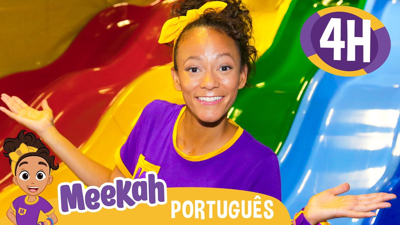 Dia de Brincadeiras da Meekah no Billy Beez! | 4 HORAS | Olá Meekah! | Amigos do Blippi Brasil