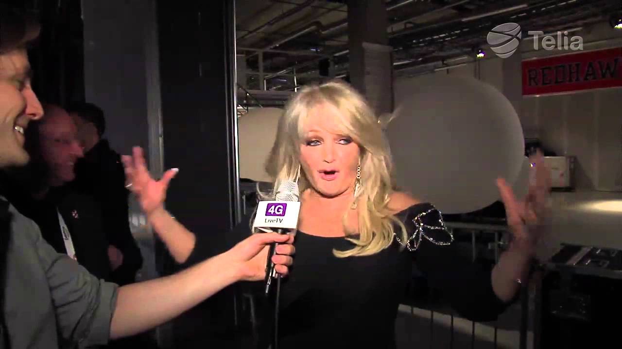 EUROVISION EXCLUSIVE! Backstage interview right after performence of Bonnie Tyler