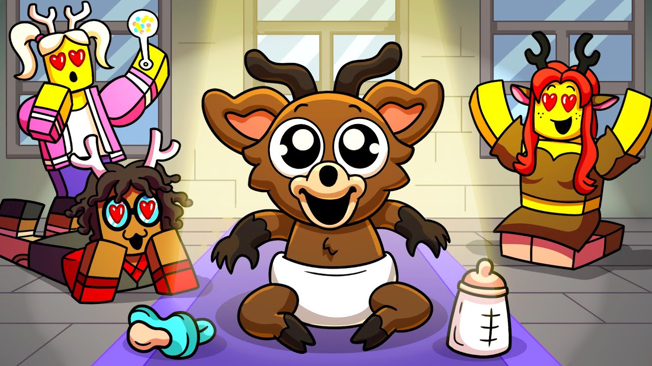 BABY DEER MONSTER Gets a FAN CLUB?! (Cartoon Animation)
