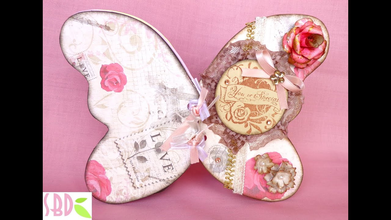 Scrapbooking Mini Album farfalla - Butterfly Mini Album