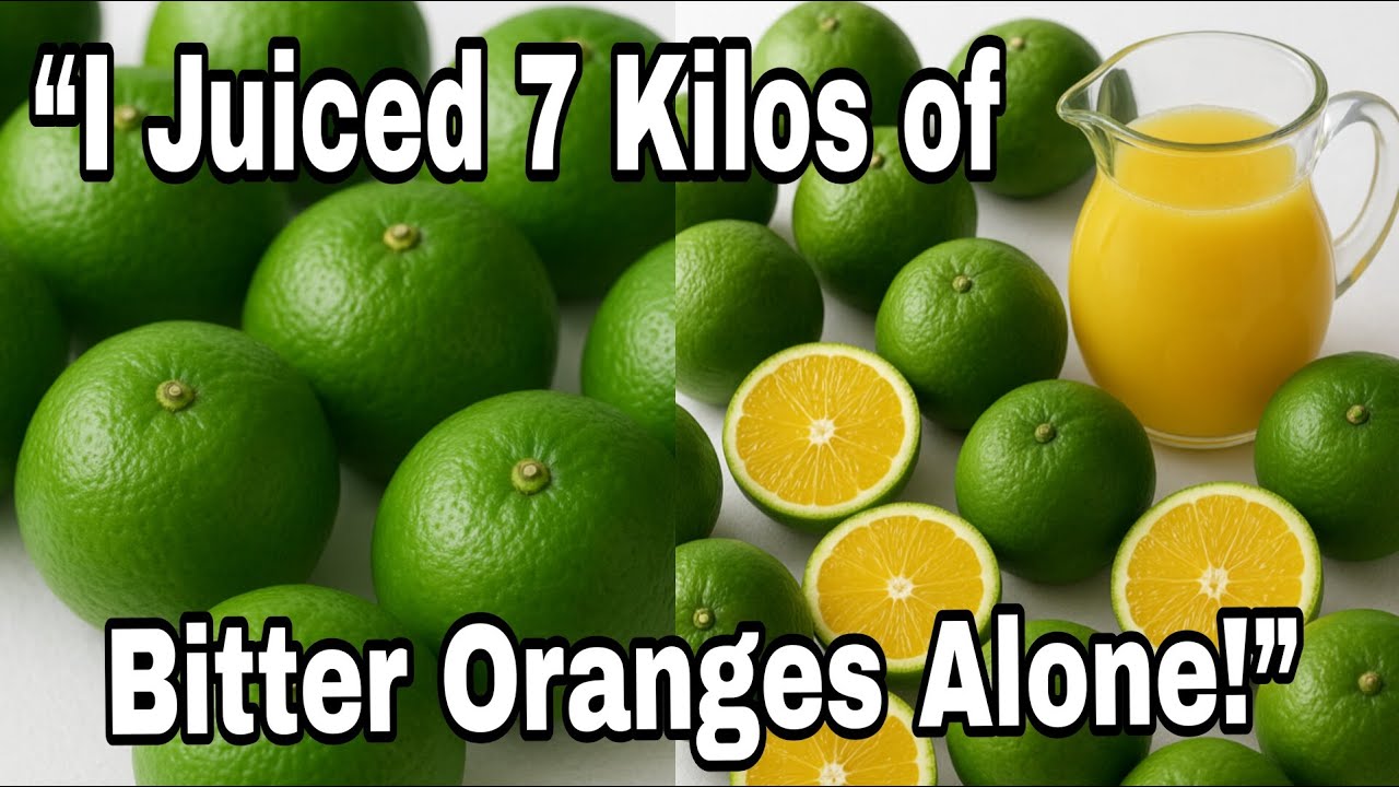 Vlog: In this vlog, I bought 7 kilos of bitter oranges and squeezed their juice with a hand juicer.
