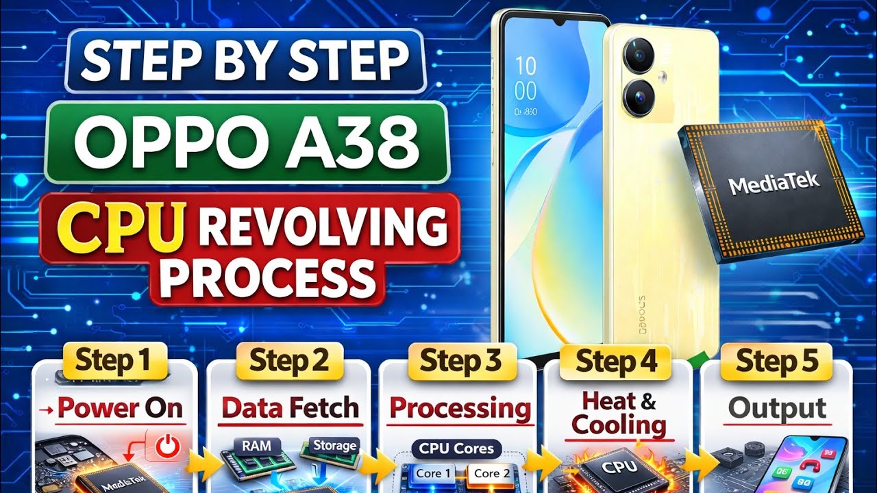 Oppo A38 CPU revolving process step by step