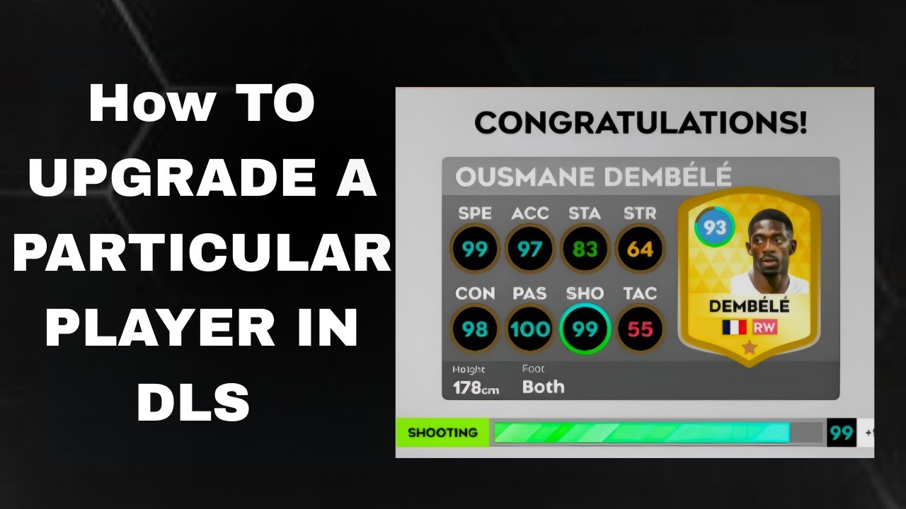 How to upgrade a particular player in DLS #dreamleaguesoccer2025 #dls25gameplay #dls25