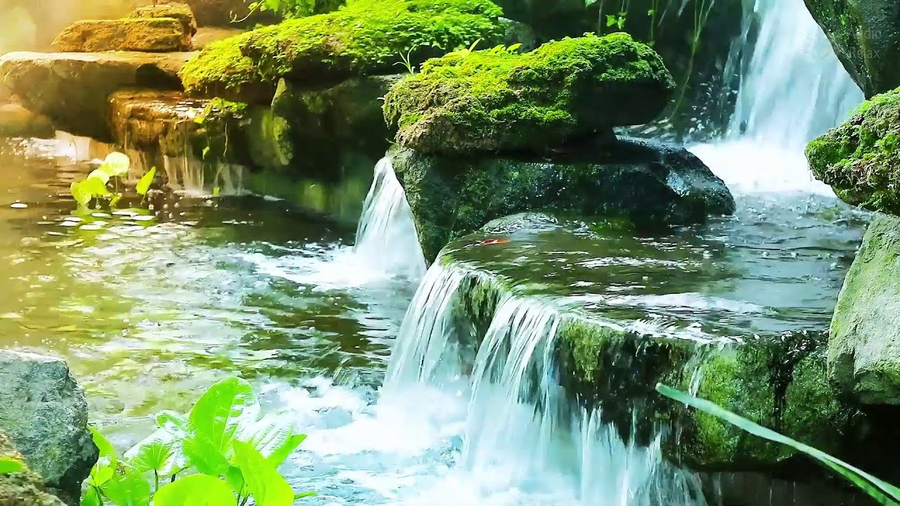 Gentle Gurgling Turquoise Stream | White Noise for Deep Sleep