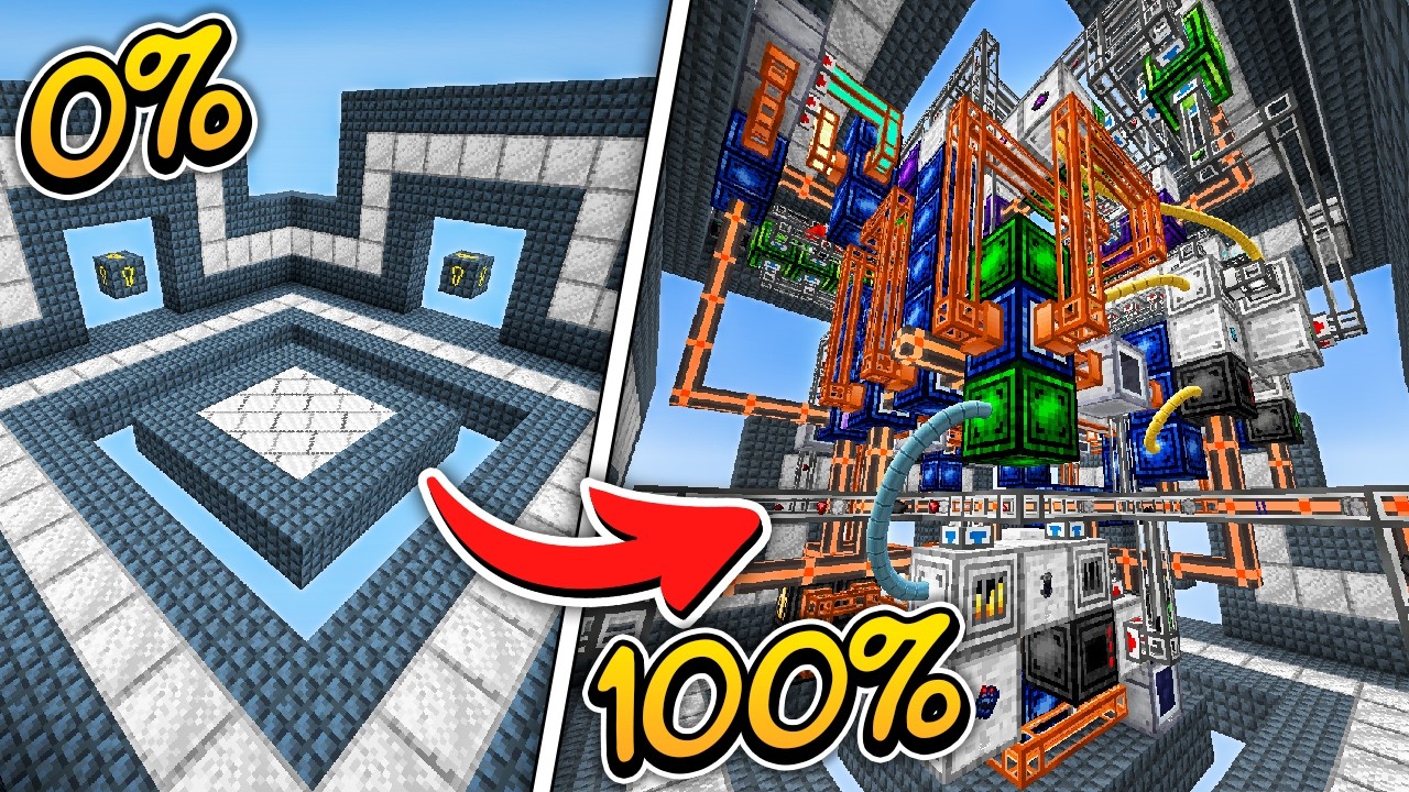We AUTOMATED EVERY Item In This INSANE Skyblock Modpack! [Full Movie]