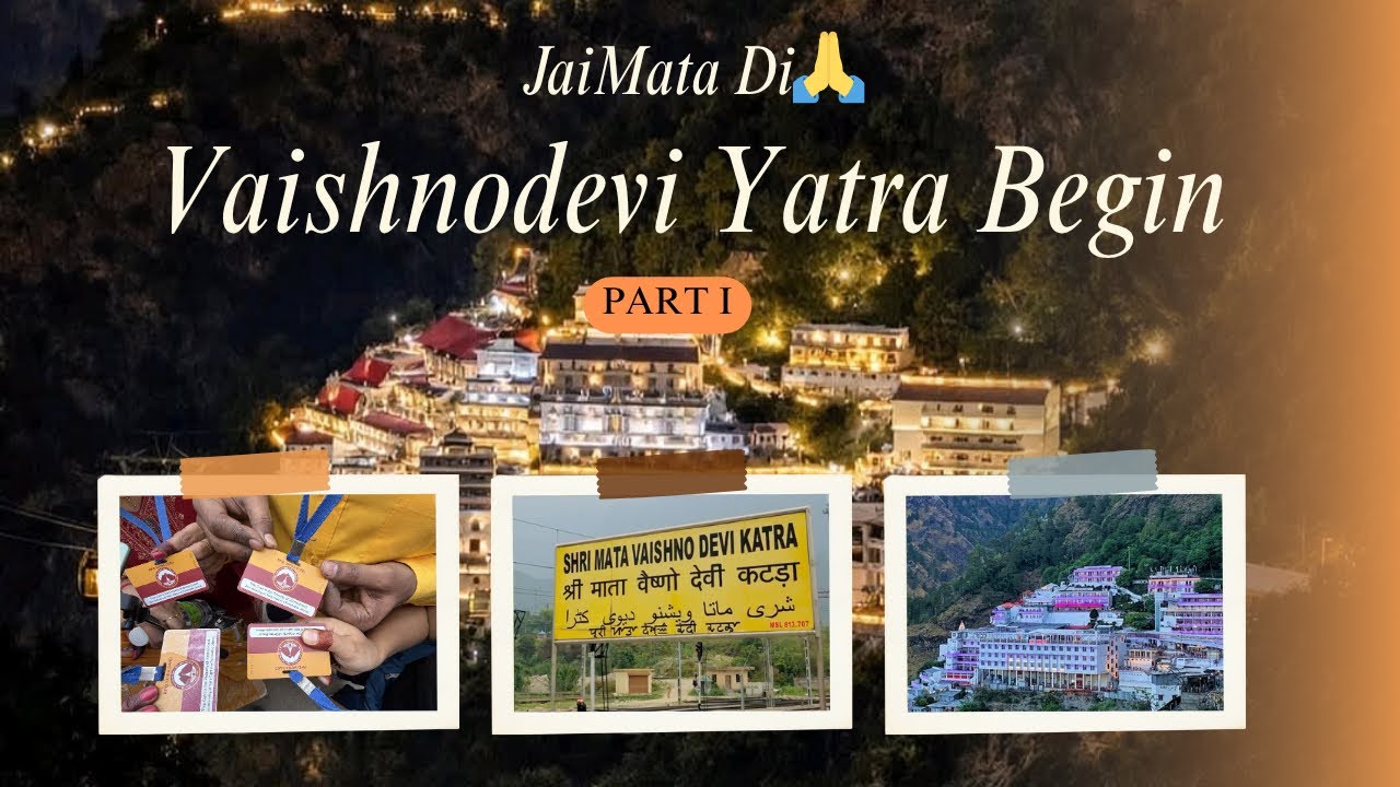 Vaishno Devi Family Trip Vlog Part 1 | Journey Begins| Delhi to Katra | Chadhai(trek) with Family ❤️