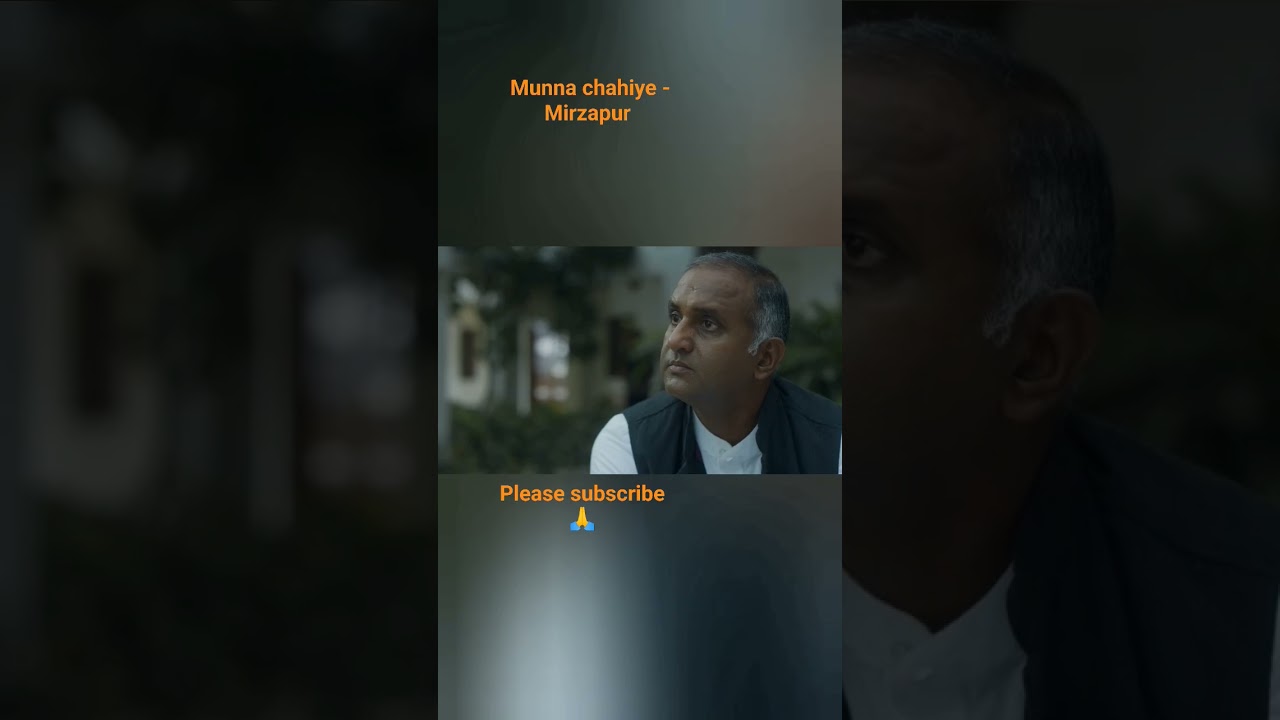 Khatarnaak Scene of Mirzapur - Munna chahiye #youtubeshorts #webseries #mirzapur