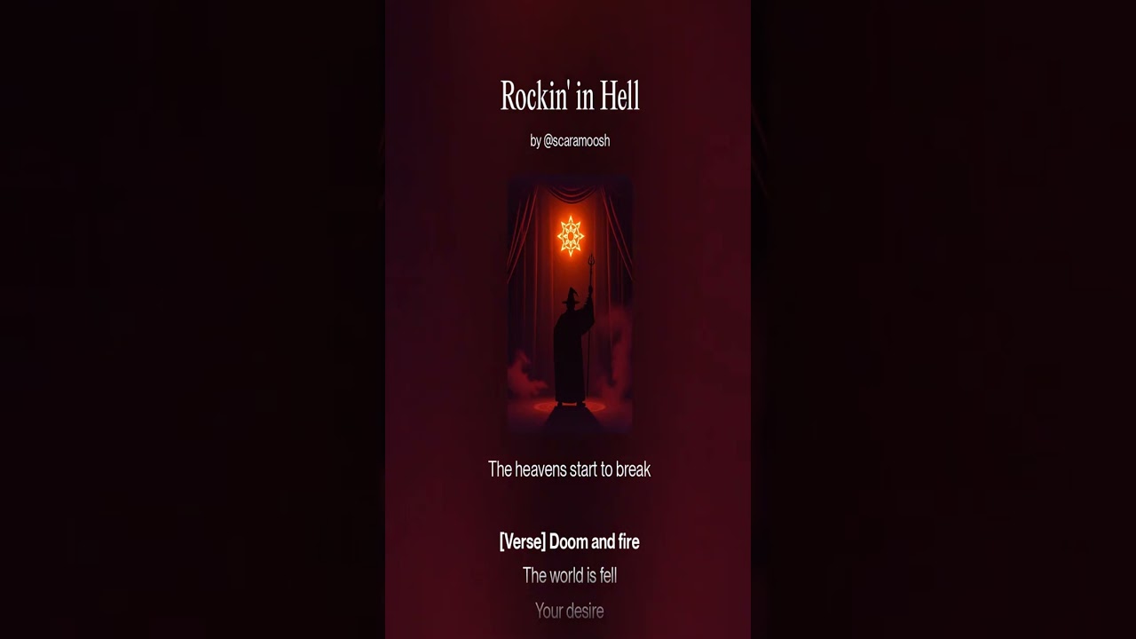 Rockin' in Hell #blacksabbath #darkrock #heavymetal
