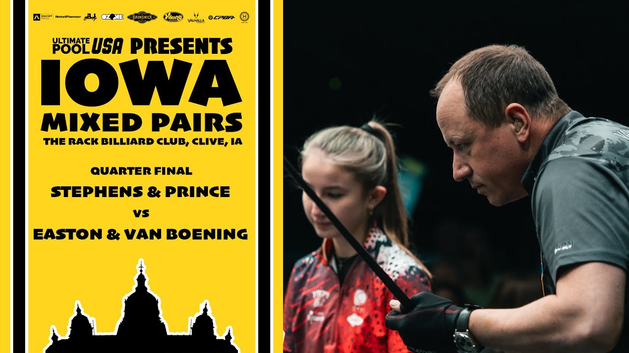 Stephens & Prince vs Easton & Van Boening | Quarter Finals | Iowa Mixed Pairs