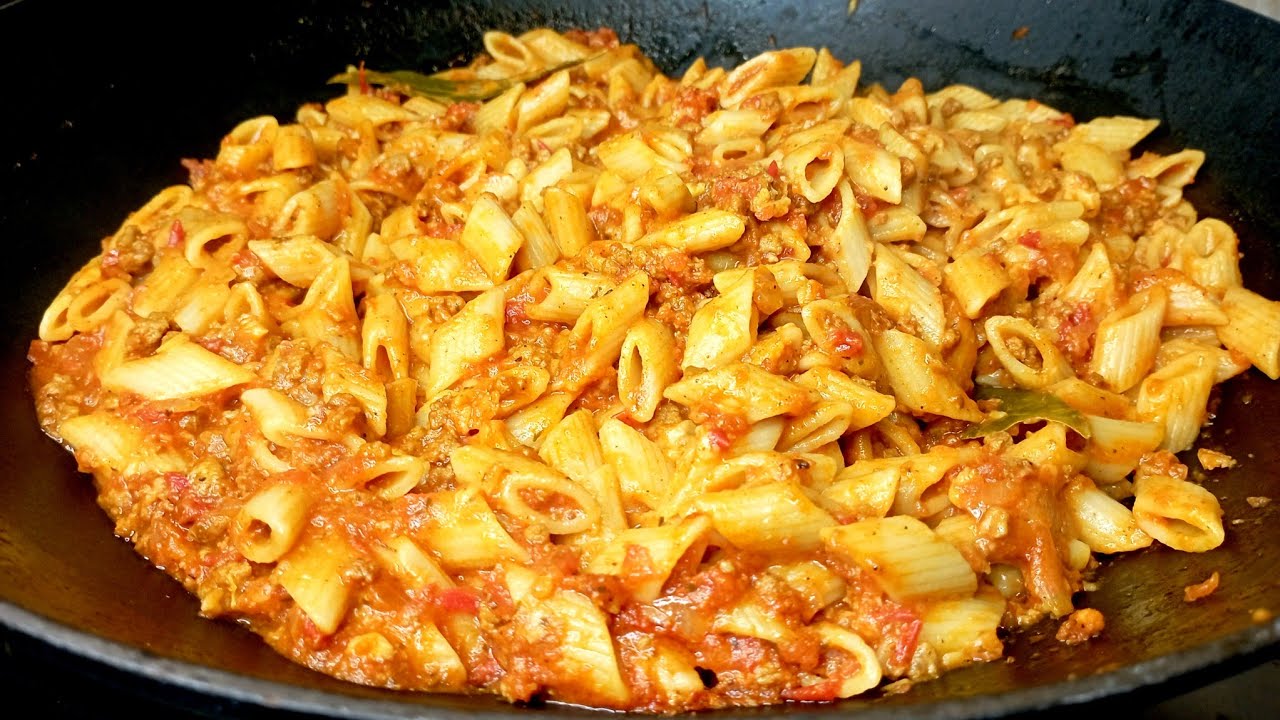 مقرونة بولونيز تونسية 🍝 البنة و التشخشيخ🤤 زيد  تحضر في نصف ساعة Bolognaise à la Tunisienne