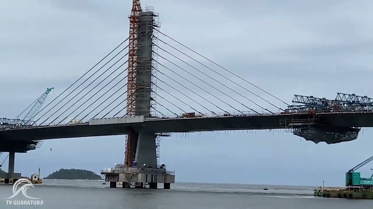 TV Guaratuba atualização obra da ponte dia 23 de fevereiro de 2026 - Rick Celestino