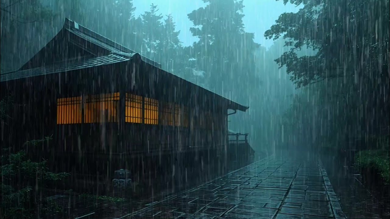Endless Forest Rain 🌲 | Cozy Shelter for Peaceful Sleep and Relaxing 