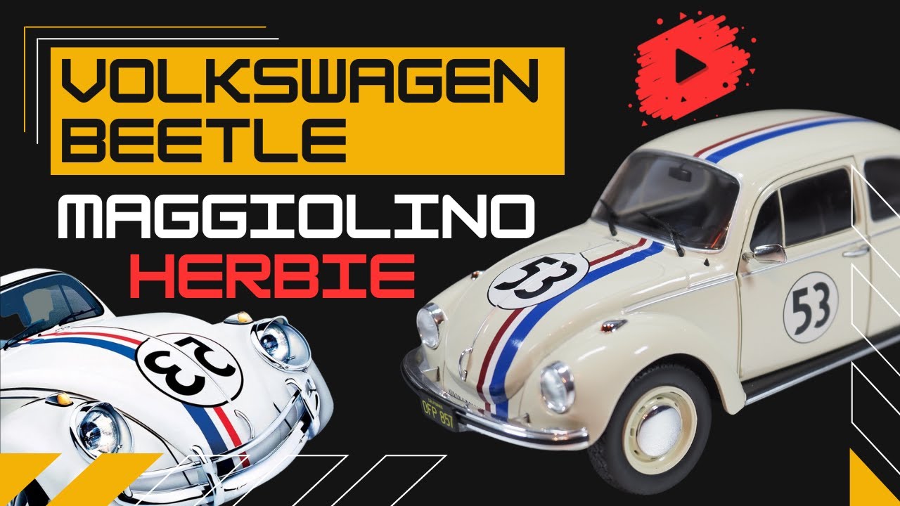 Volkswagen Beetle - Maggiolino Herbie in scala 1:18 Diecast Model Car