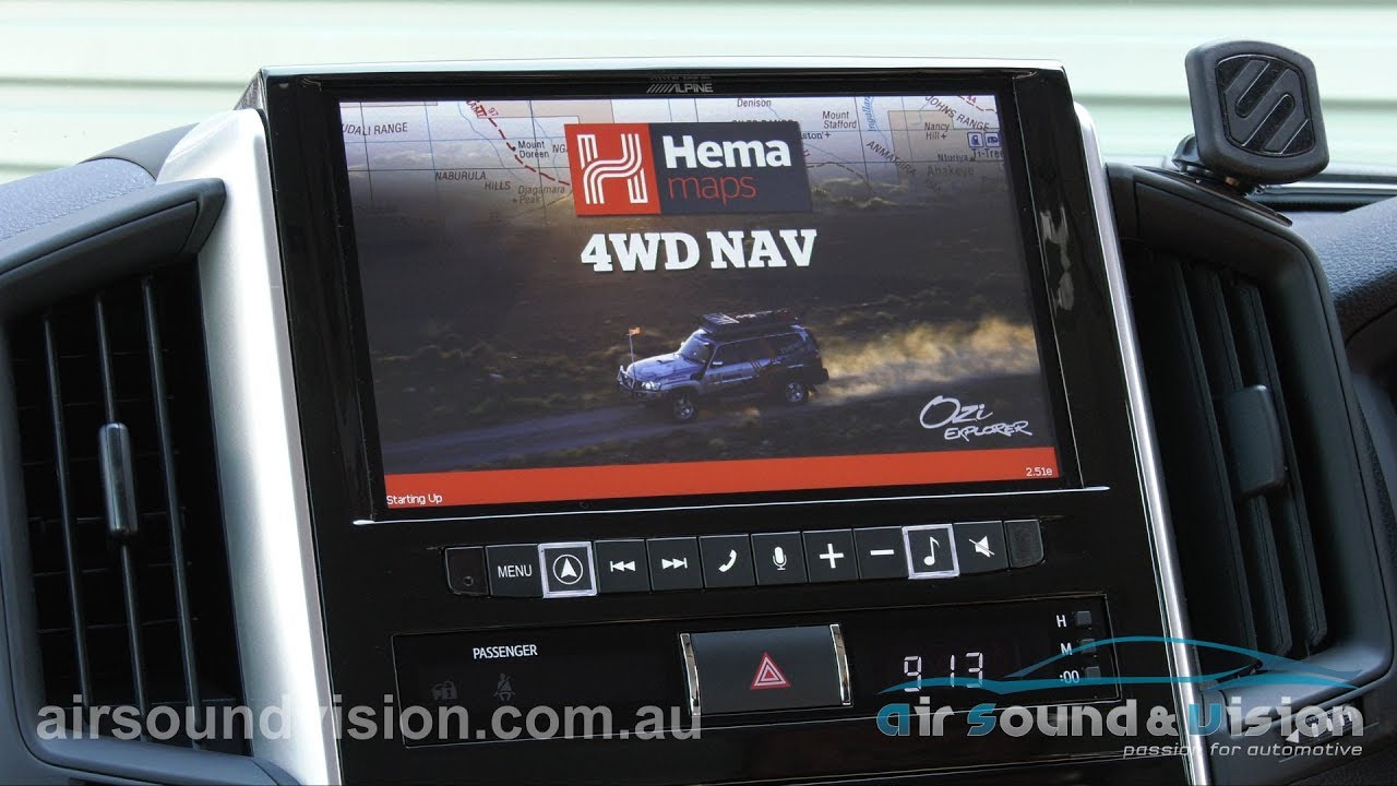 Alpine X902D-F with Hema Off-Road Maps