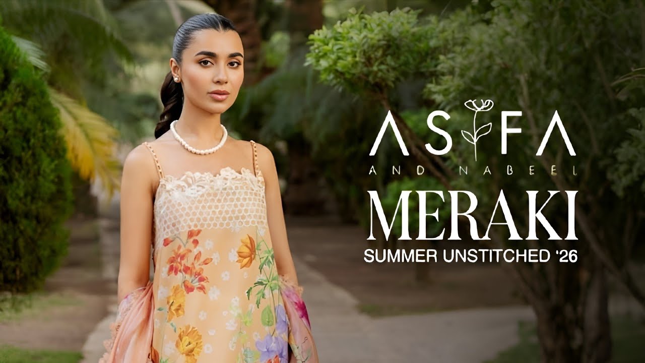 Asifa Nabeel New Summer Lawn Collection 2026 | Meraki Spring Summer 2026 by Asifa & Nabeel