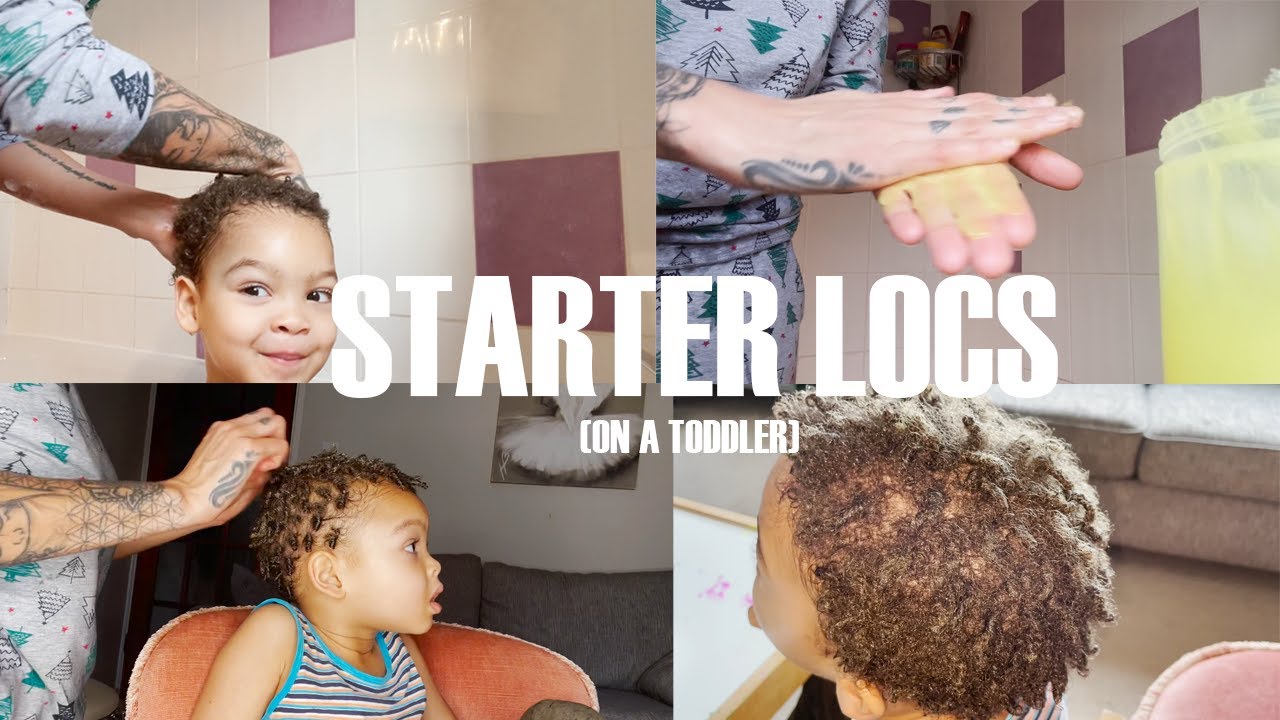 Starter Locs on a toddler