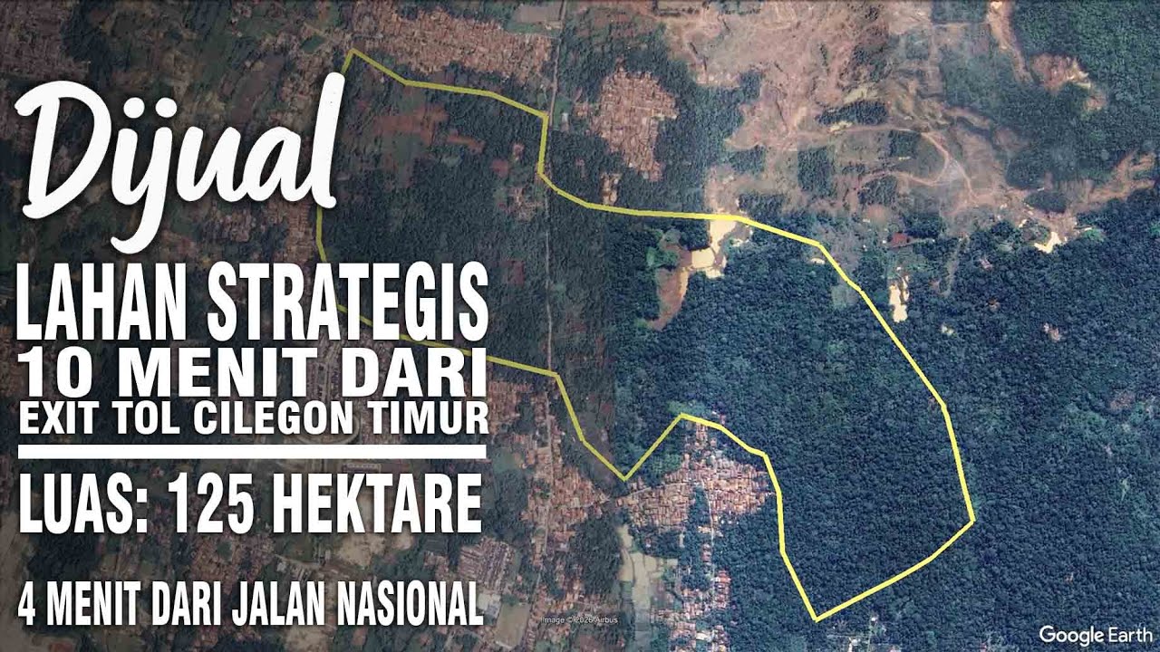 Dijual Tanah Kebun LT 125 H, Zona Kuning , Pusat Kota , dekat Tol Cilegon Timur