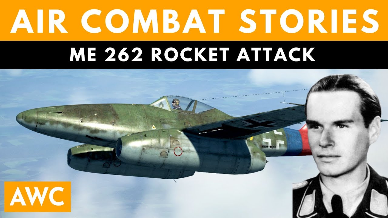 Walter Hagenah's R4M rocket attack on six P-51 Mustangs - 10th April 1945