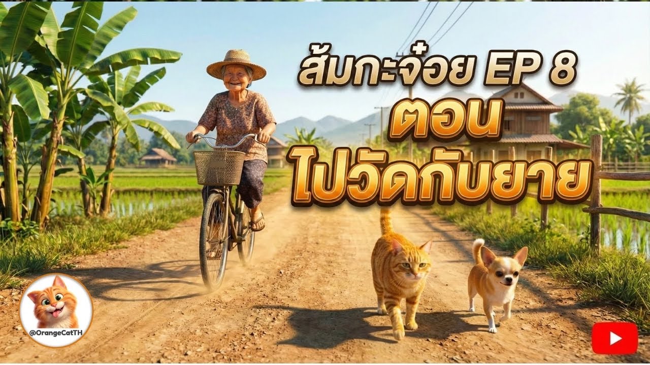 ส้มกะจ๋อย Ep8 ตอน ไปวัดกับยาย แต่...ไปเจออะไร (จ๋อยก็ป๊อดเป็น)